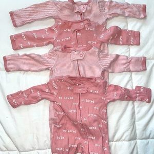 COPY - Baby Girls 4pk sleep N’play made by Carter’s